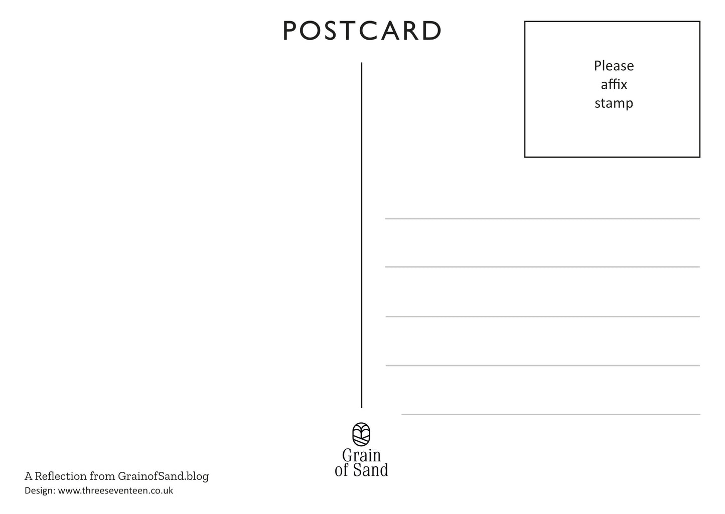 My Child postcard