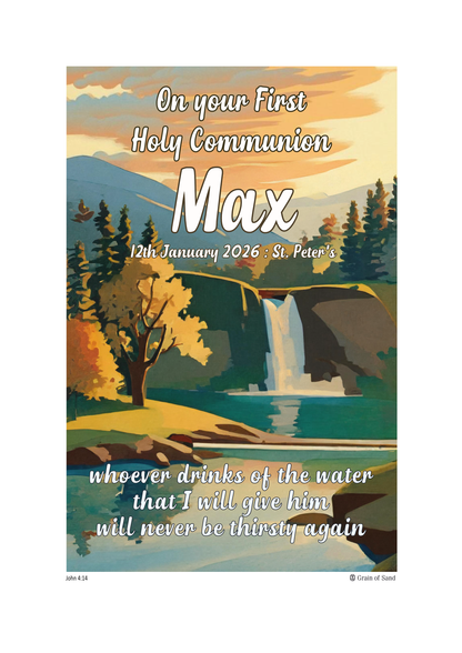 Personalised Bible verse poster