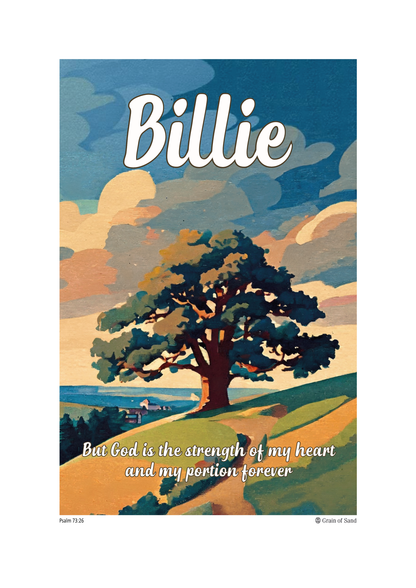 Personalised Bible verse poster
