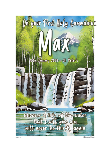 Personalised Bible verse poster