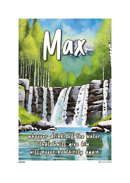 Personalised Bible verse poster