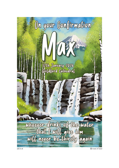Personalised Bible verse poster