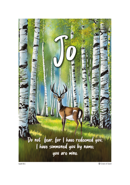 Personalised Bible verse poster