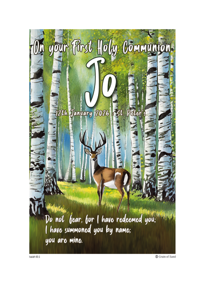 Personalised Bible verse poster