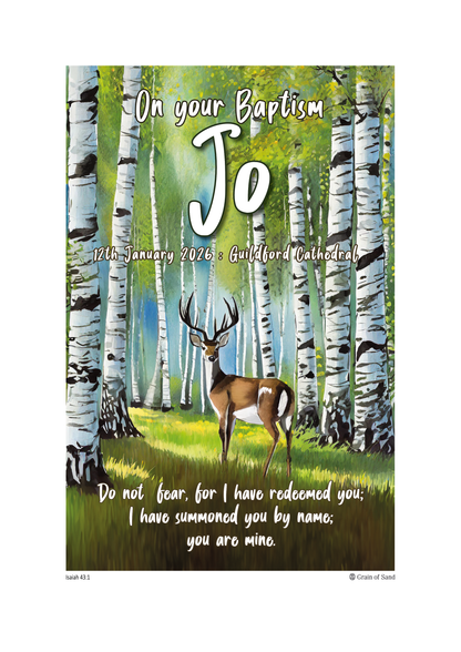 Personalised Bible verse poster
