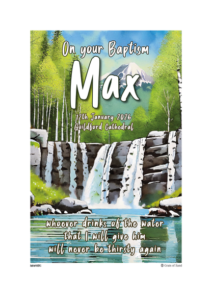 Personalised Bible verse poster