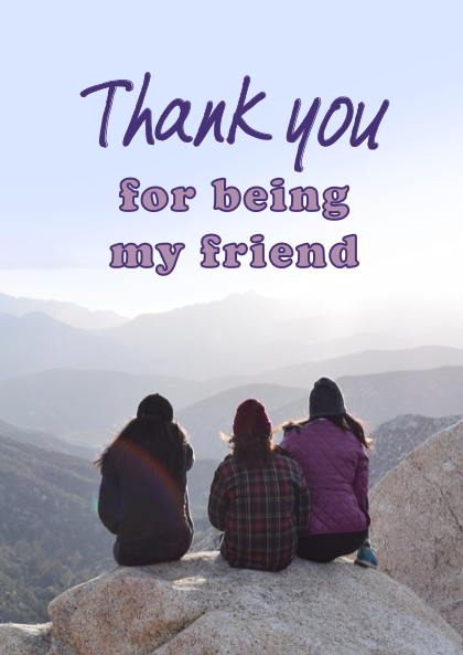 Card to celebrate friendship