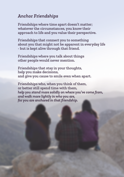 Card to celebrate friendship