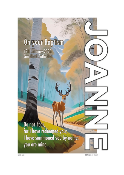Personalised Bible verse poster