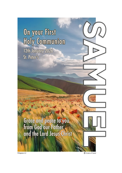 Personalised Bible verse poster