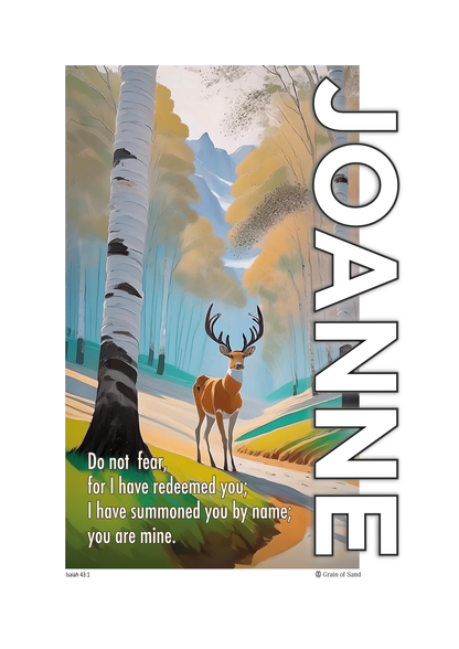 Personalised Bible verse poster