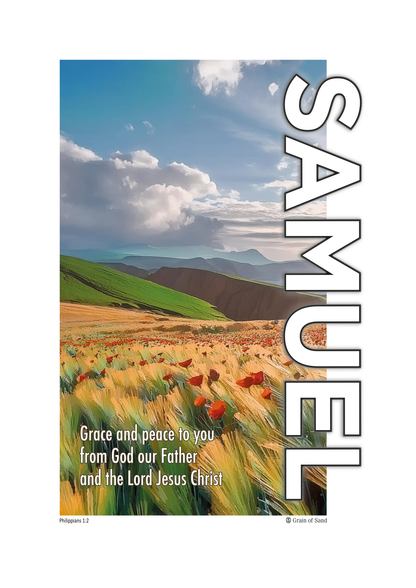 Personalised Bible verse poster