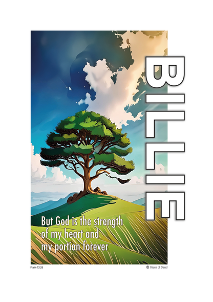 Personalised Bible verse poster