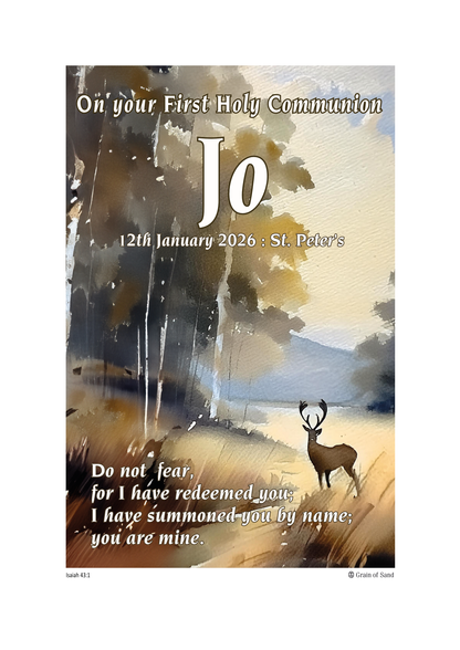 Personalised Bible verse poster
