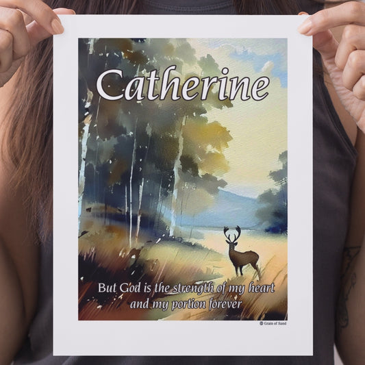Personalised Bible verse poster